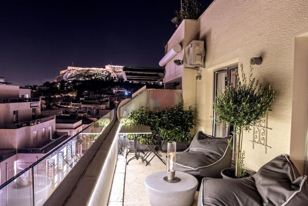 Heated Plunge Pool & Firepit Acropolis Penthouse Apartment Athens Exterior photo